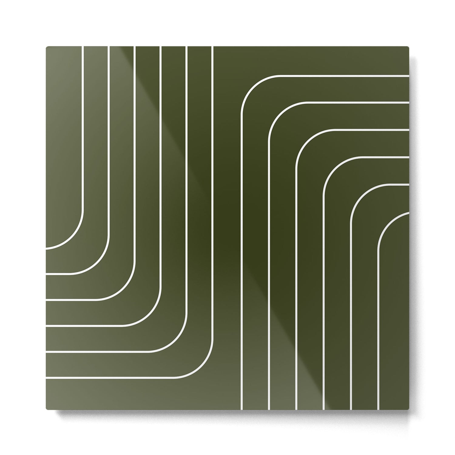 Searching (Olive Green) Metal Print Gallery Image 2