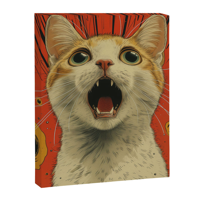 Shocked Cat I Canvas Print Gallery Image 1