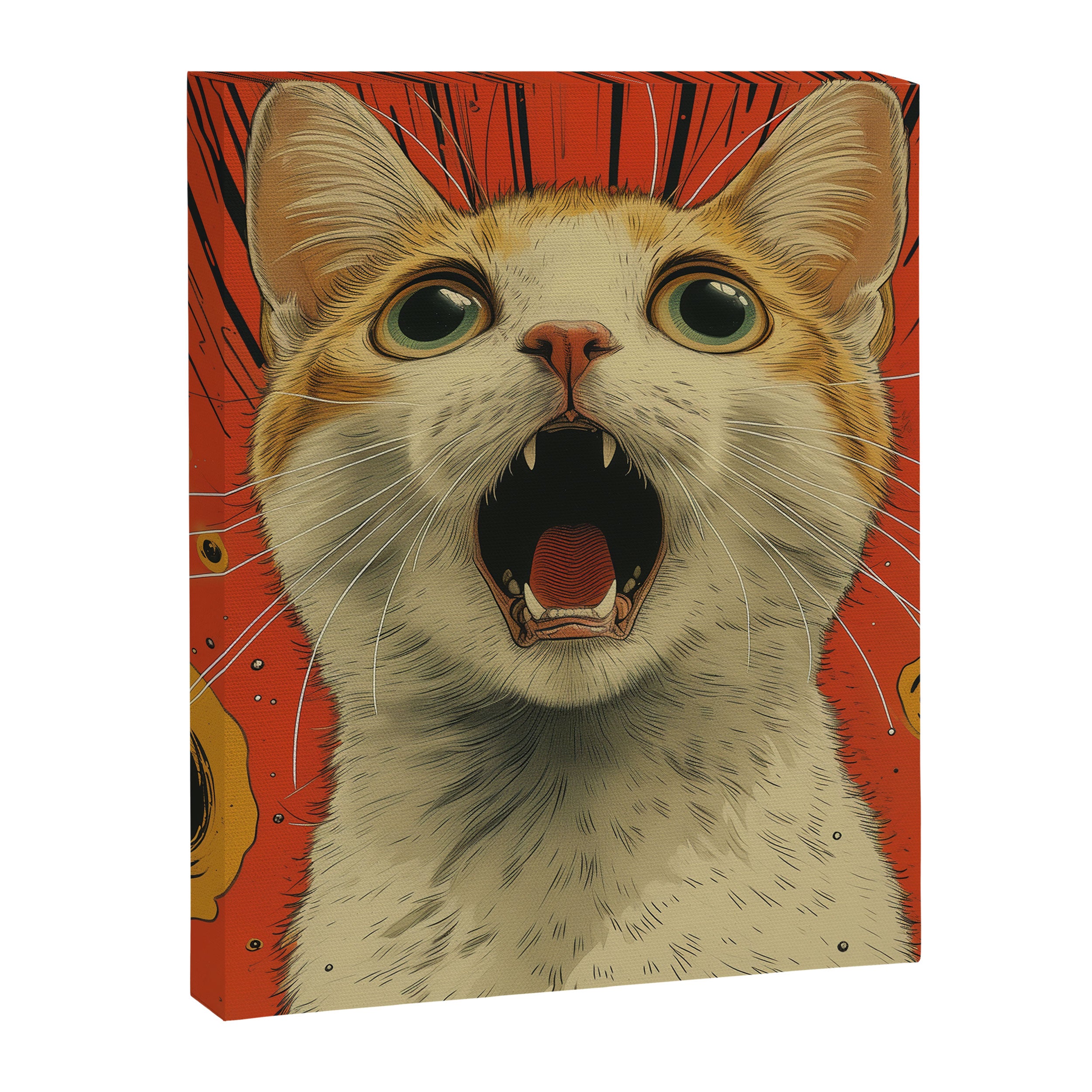 Shocked Cat I Canvas Print Gallery Image 8