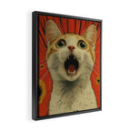 Shocked Cat I Framed Canvas Print Gallery Image 2