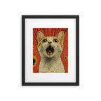 Shocked Cat I Framed Art Print Gallery Image 6