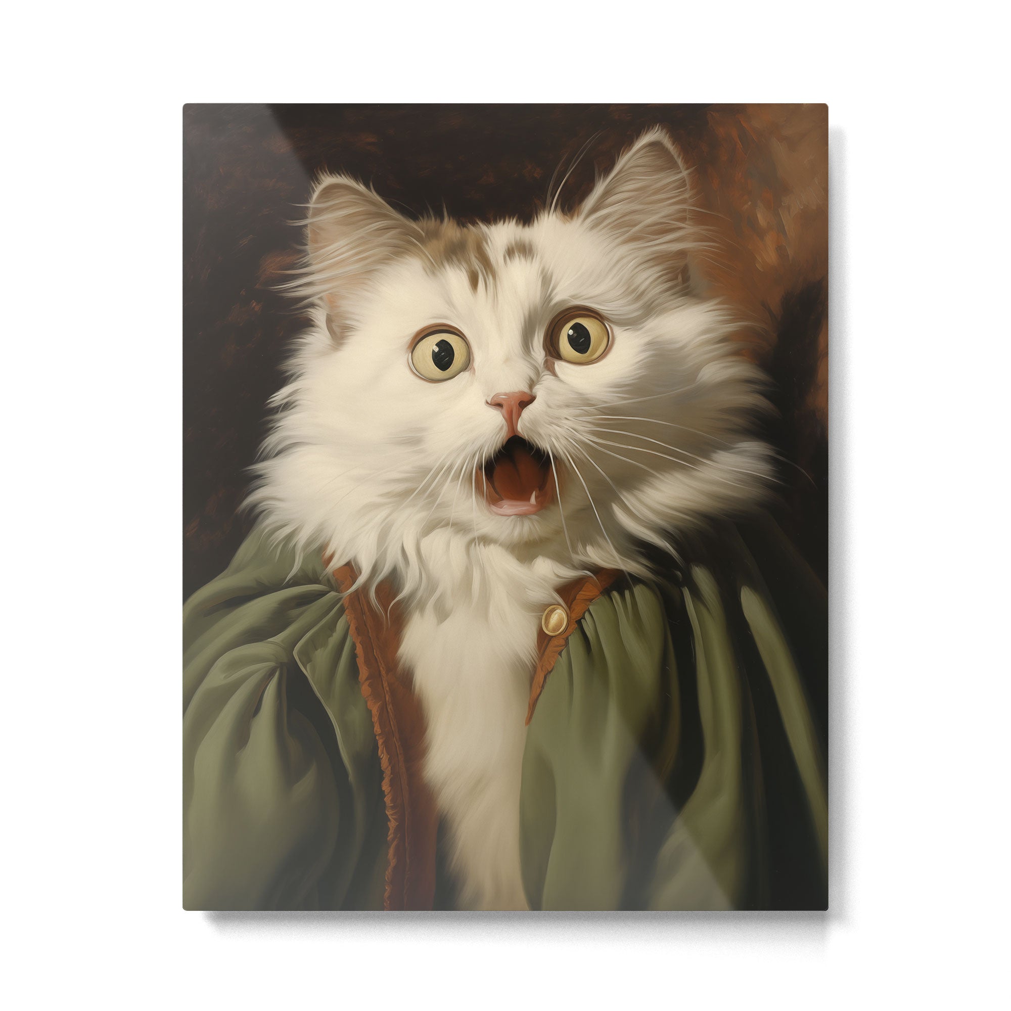 Shocked Cat III Metal Print Gallery Image 4