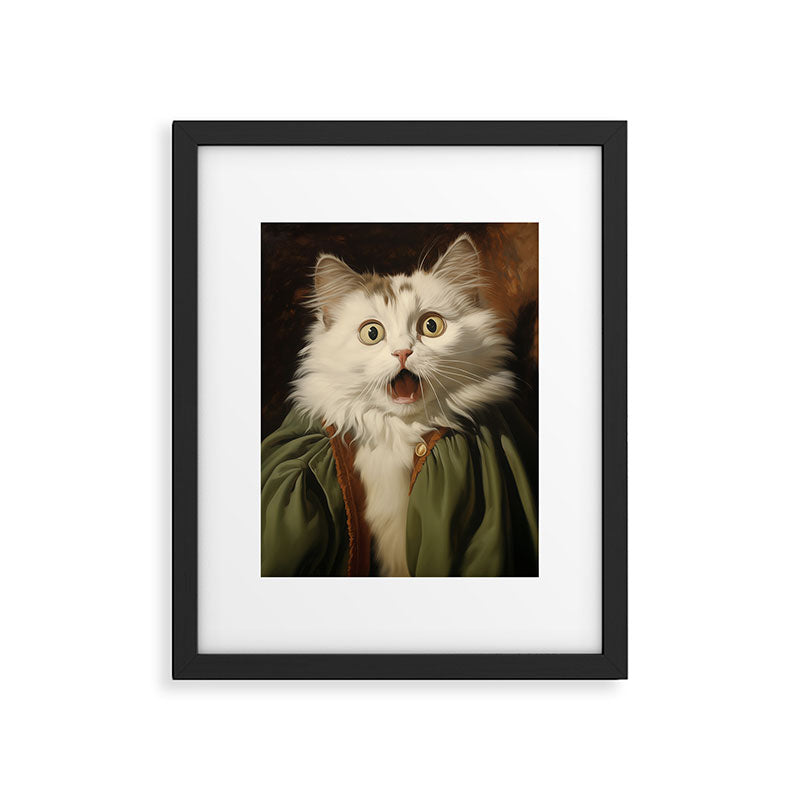 Shocked Cat III Framed Art Print Gallery Image 5