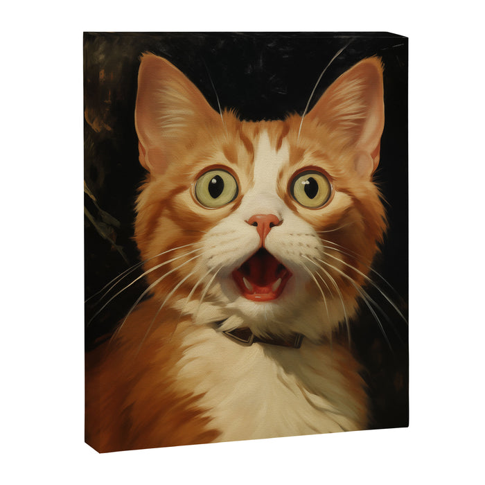 Shocked Cat IV Canvas Print Gallery Image 1