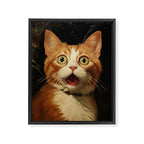 Shocked Cat IV Framed Canvas Print Gallery Image 6
