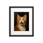 Shocked Cat IV Framed Art Print Gallery Image 5