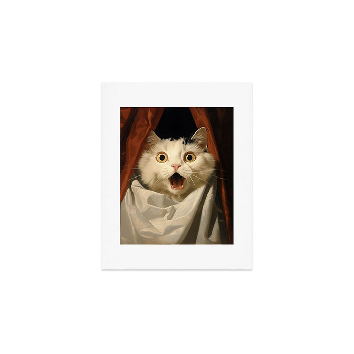 Shocked Cat V Art Print Gallery Image 1