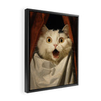 Shocked Cat V Framed Canvas Print Gallery Image 2