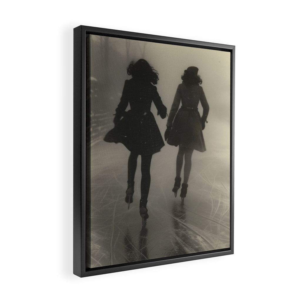 Skating Framed Canvas Print Gallery Image 2