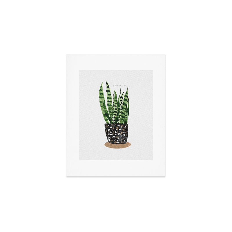 Snake Plant Art Print Gallery Image 1