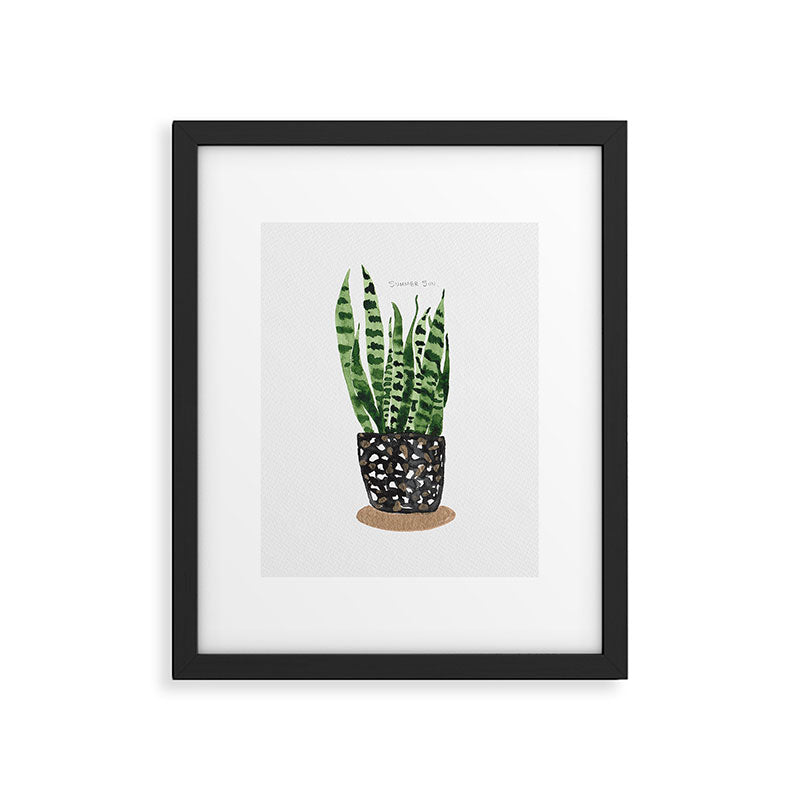 Snake Plant Framed Art Print Gallery Image 4