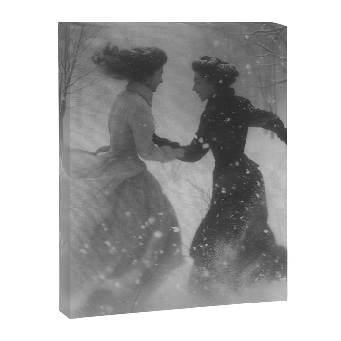 Snowfight Canvas Print Gallery Image 1