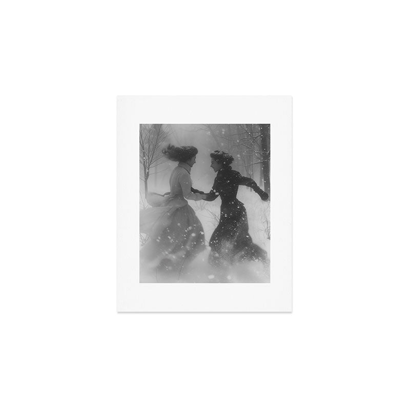 Snowfight Art Print Gallery Image 1