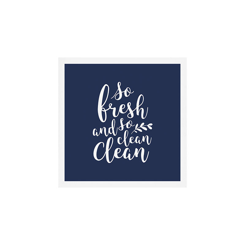 so fresh so clean clean (navy) Art Print Gallery Image 1