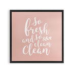 so fresh so clean clean (pink) Framed Canvas Print Gallery Image 3