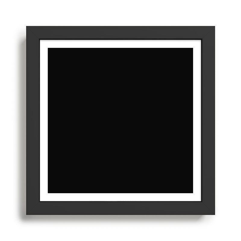 Solid Black Framed Art Print Gallery Image 1