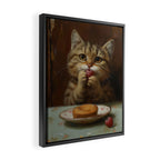 Strawberry Tart Cat Framed Canvas Print Gallery Image 2
