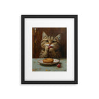 Strawberry Tart Cat Framed Art Print Gallery Image 5