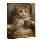 Tea Time Cat I Canvas Print Gallery Image 6