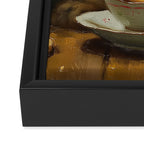 Tea Time Cat III Framed Canvas Print Gallery Image 3