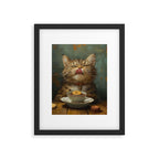 Tea Time Cat III Framed Art Print Gallery Image 5