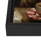 Tea Time Cat IV Framed Canvas Print Gallery Image 3