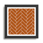 Tiles (Rust) Framed Art Print Gallery Image 1