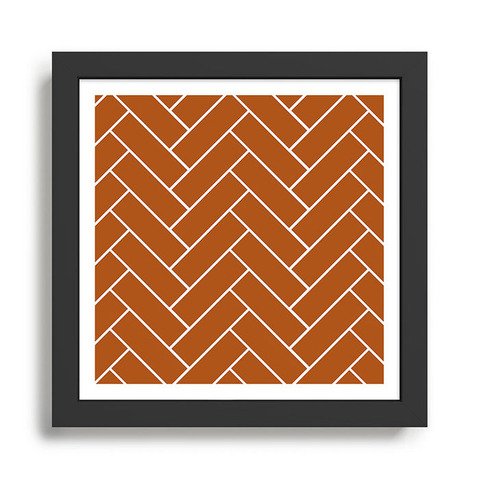 Tiles (Rust) Framed Art Print Gallery Image 1