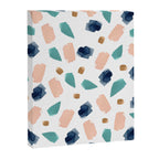 Terrazzo (turquoise, navy, pink & gold) Canvas Print Gallery Image 8