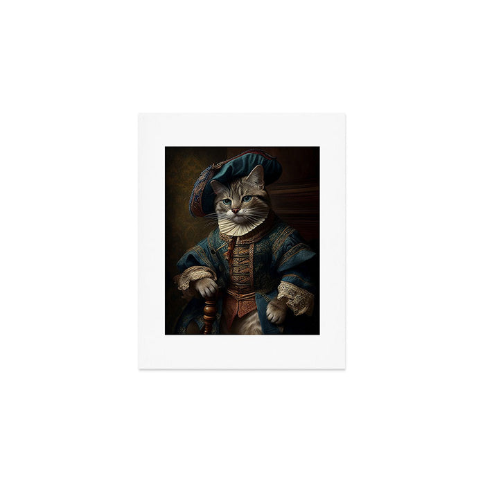 Victorian cat portrait 5 Art Print Gallery Image 1