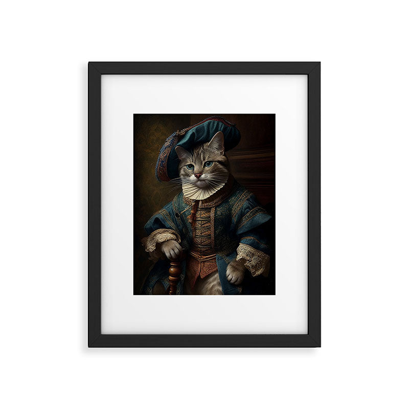 Victorian cat portrait 5 Framed Art Print Gallery Image 5
