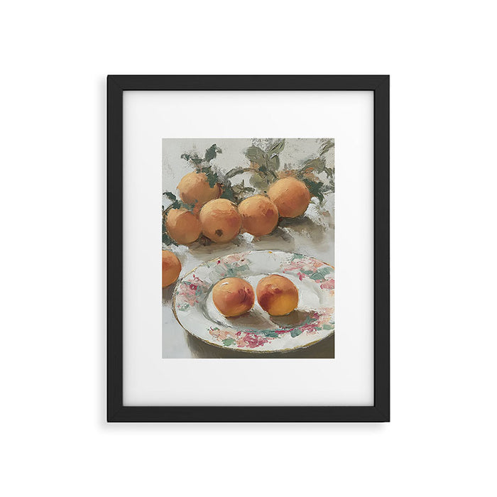 Vintage Peaches Framed Art Print Gallery Image 1
