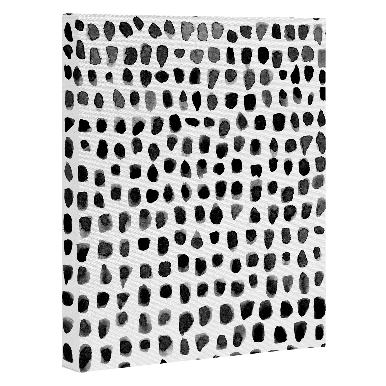Dots (Black) Canvas Print Gallery Image 3