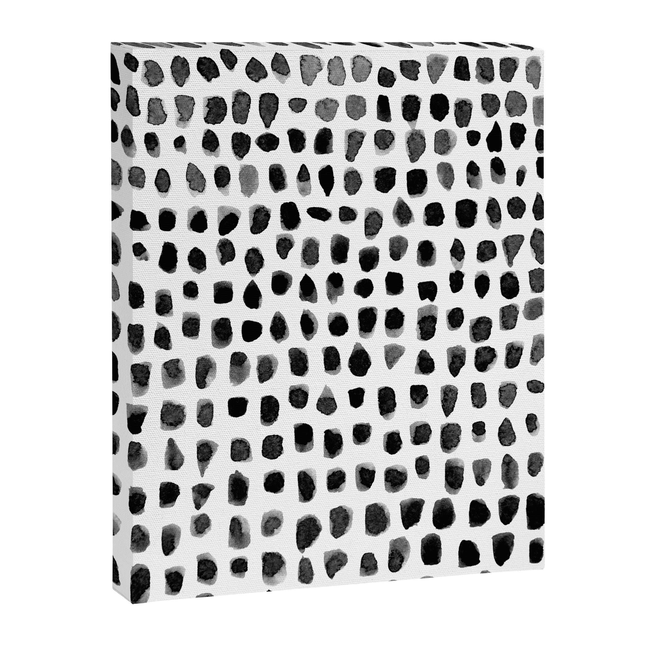 Dots (Black) Canvas Print Gallery Image 6