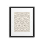 Waves (Cream & Chocolate) Framed Art Print Gallery Image 5