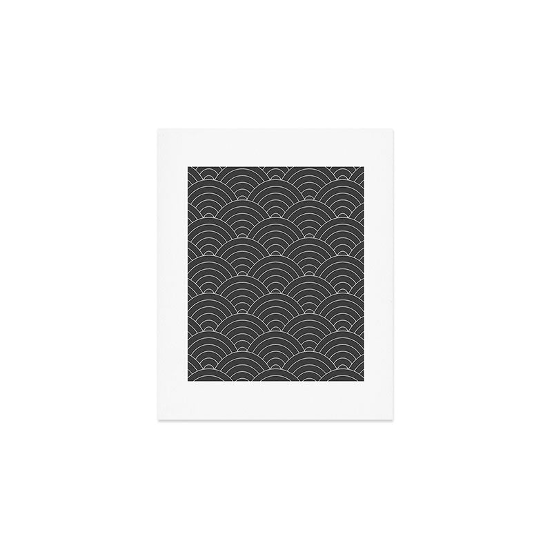 Waves (Dark Gray) Art Print Gallery Image 1