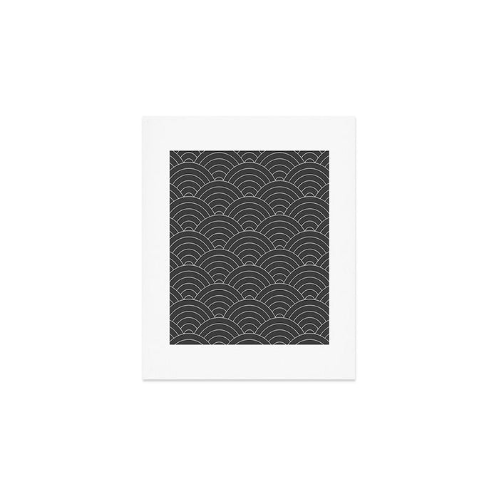 Waves (Dark Gray) Art Print Gallery Image 1