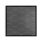 Waves (Dark Gray) Framed Canvas Print Gallery Image 3