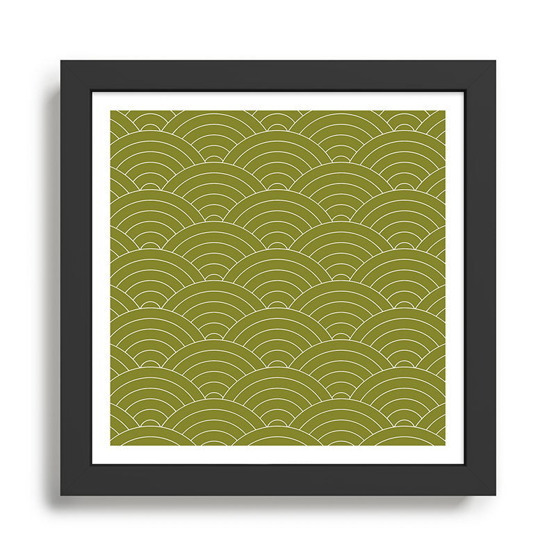 Waves (Matcha) Framed Art Print Gallery Image 1
