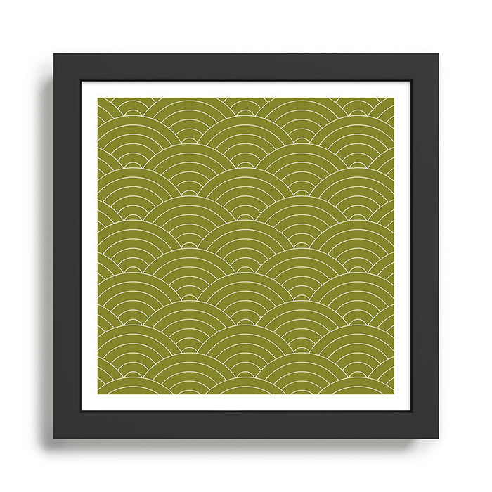 Waves (Matcha) Framed Art Print Gallery Image 1