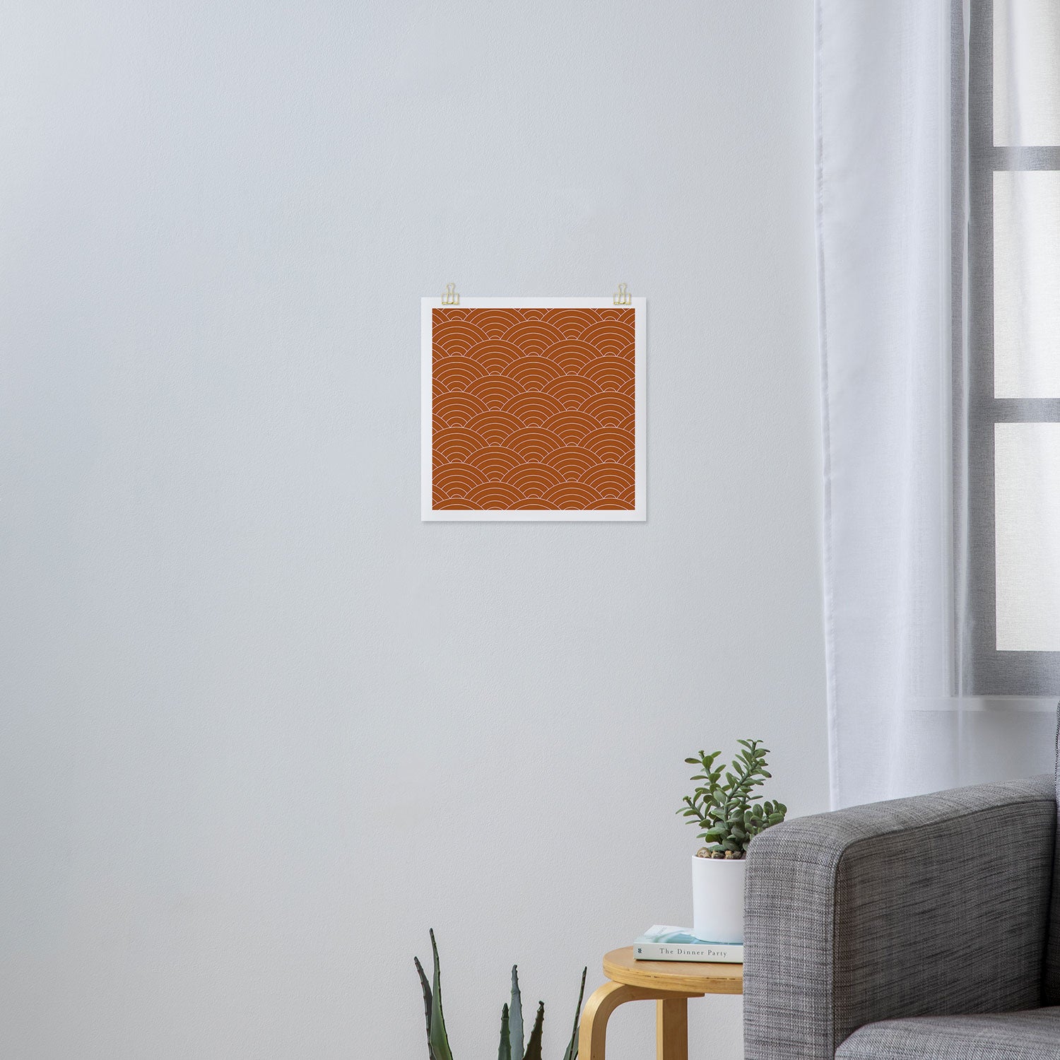 Waves (Rust) Art Print Gallery Image 3