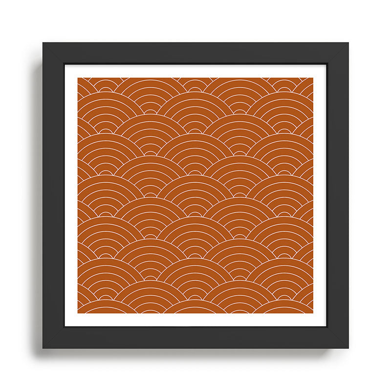 Waves (Rust) Framed Art Print Gallery Image 1