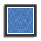 Waves (Sky Blue) Framed Art Print Gallery Image 1