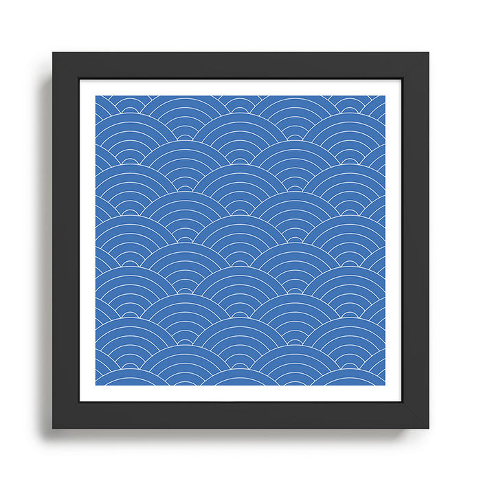 Waves (Sky Blue) Framed Art Print Gallery Image 1