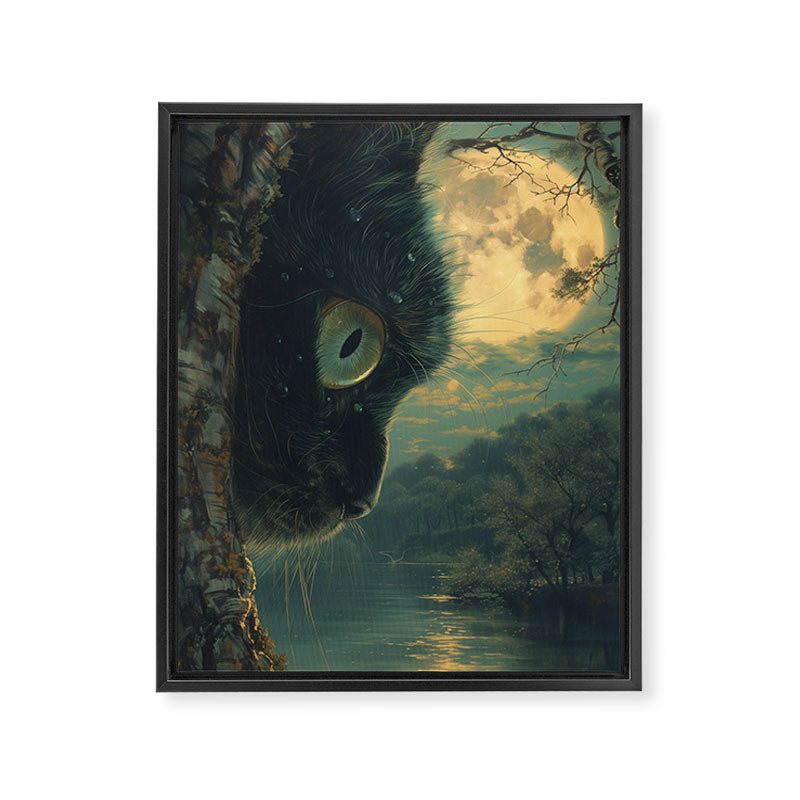 Whiskers at Twilight Framed Canvas Print Gallery Image 6