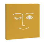 Wink (Mustard Yellow) Canvas Print Gallery Image 3