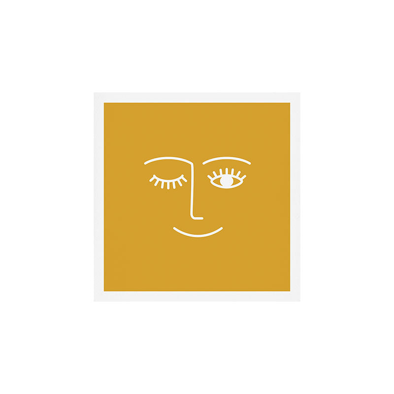 Wink (Mustard Yellow) Art Print Gallery Image 1