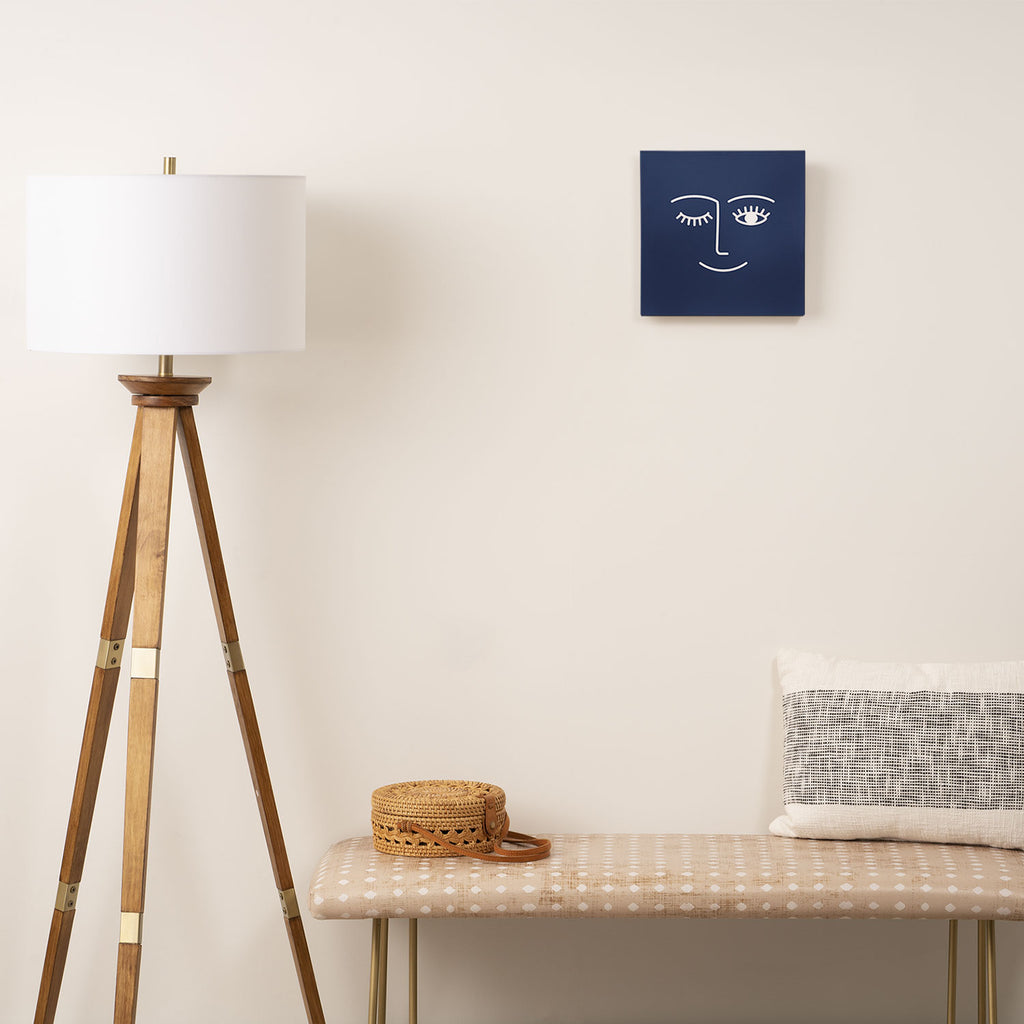 Wink (Navy) Canvas Print Gallery Image 2