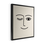 Wink (Off White) Framed Canvas Print Gallery Image 2