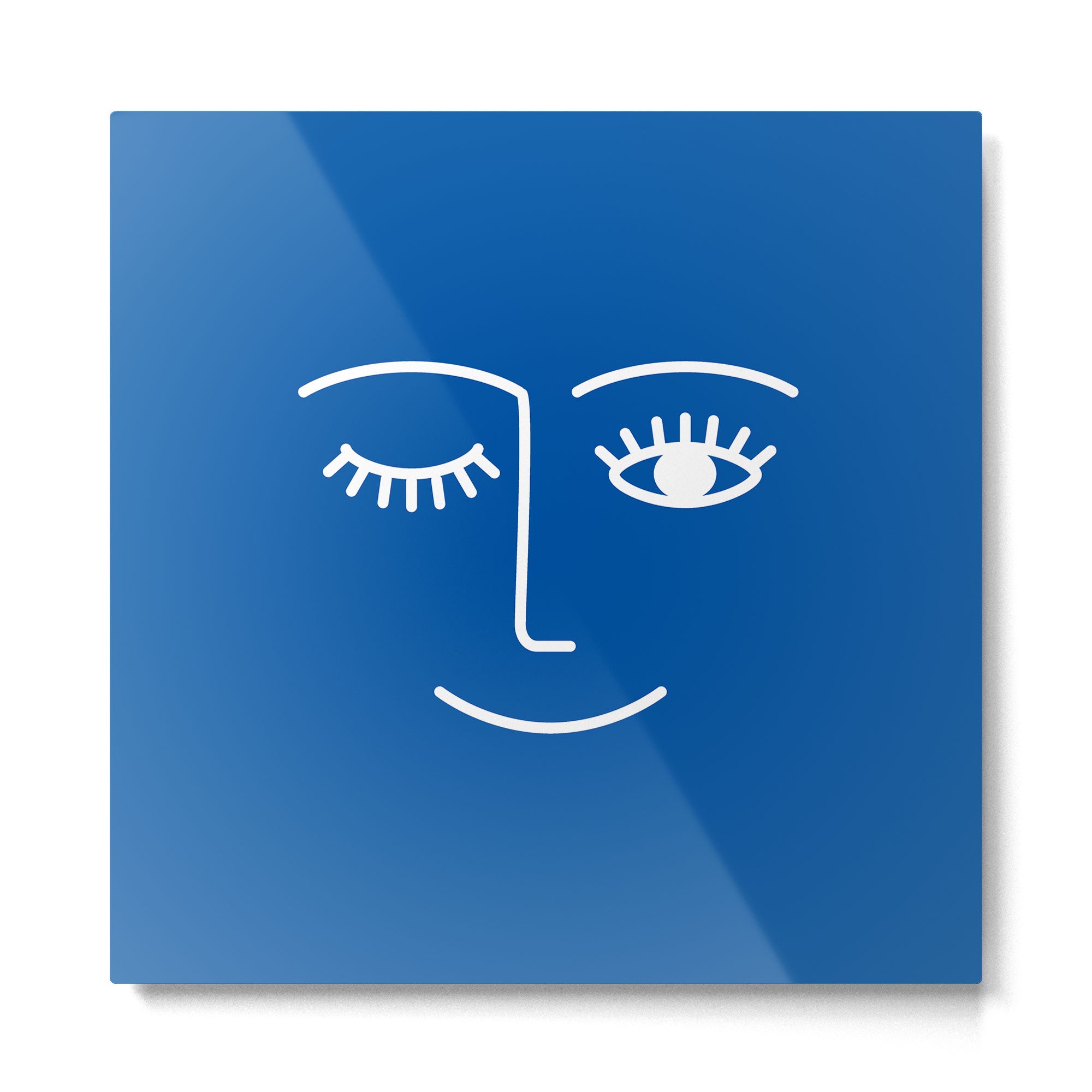 Wink (Sapphire Blue) Metal Print Gallery Image 2